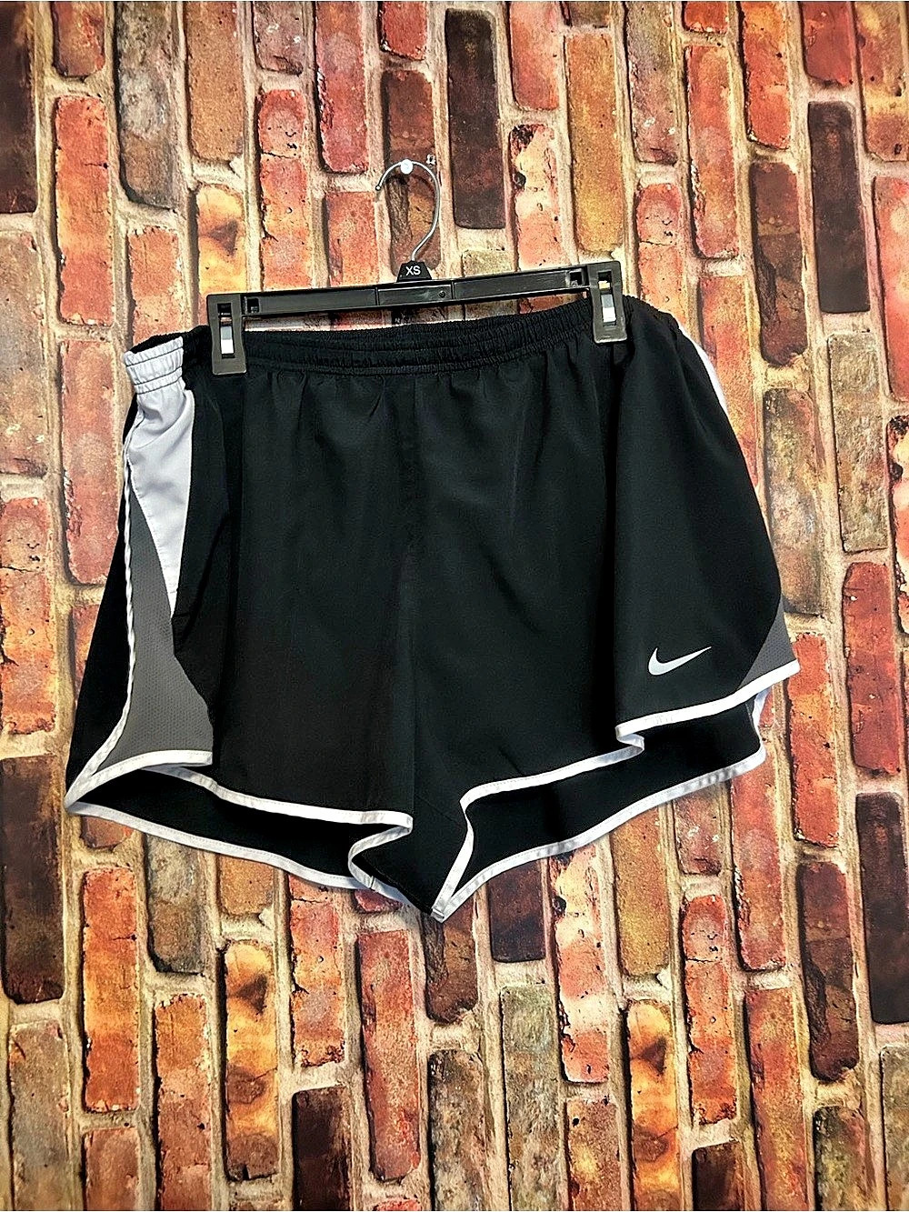 Nike Dri-FIT Tempo Running Shorts Black & White